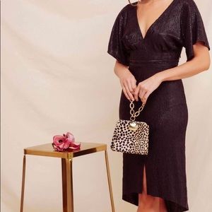 ASTR the label V neck hi-low dress (NWT)